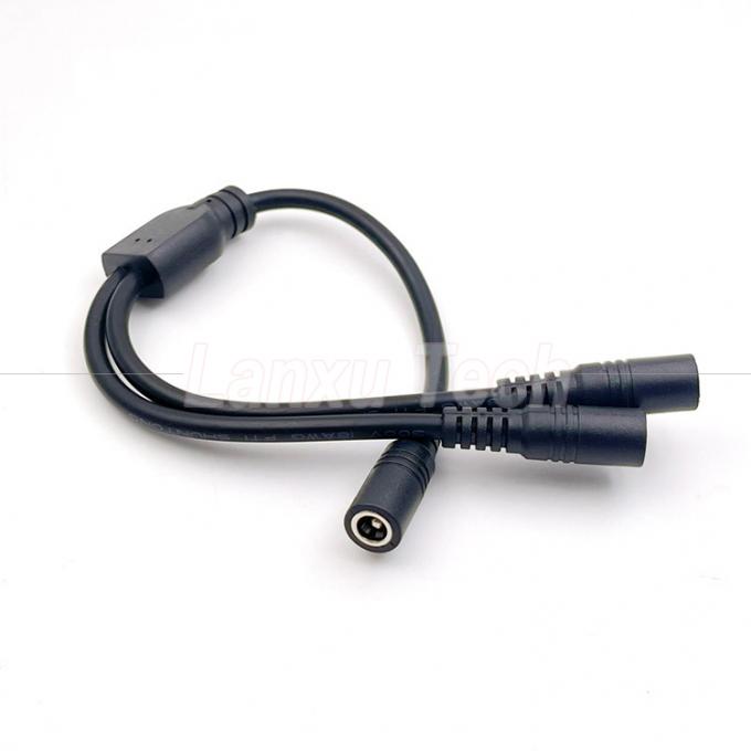 1 θηλυκό σε 2 οδούς θηλυκό DC 5.5x2.1mm Splitter Power Extension Cable για κάμερα ασφαλείας CCTV LED Strip Light 5