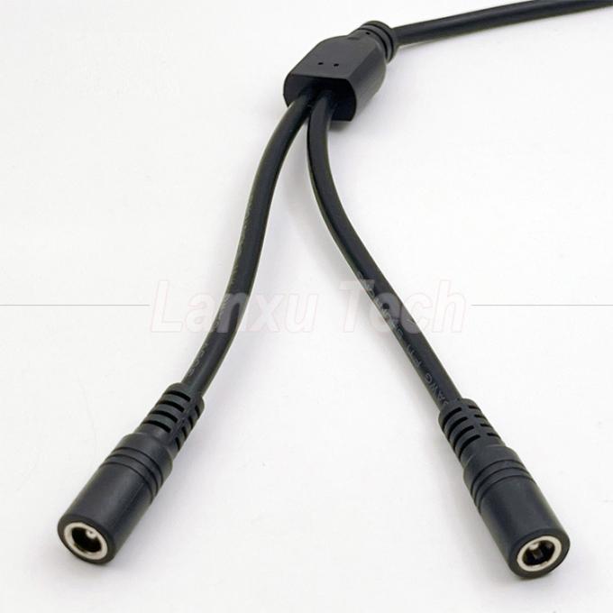 1 θηλυκό σε 2 οδούς θηλυκό DC 5.5x2.1mm Splitter Power Extension Cable για κάμερα ασφαλείας CCTV LED Strip Light 3