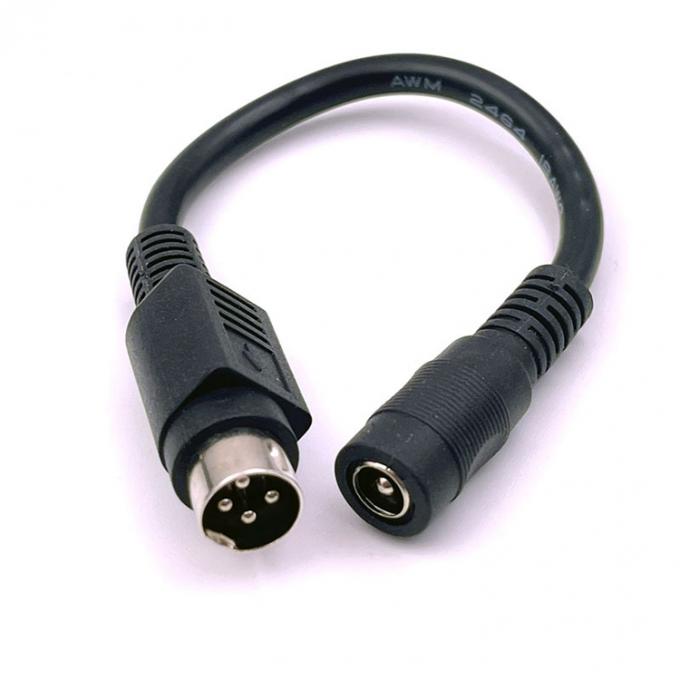 4 Πιν Mini DIN σε DC Jack 5.5x2.1mm Καλώδιο επέκτασης ρεύματος για κάμερα DVD TV PC εκτυπωτής γραμμικού κώδικα 0