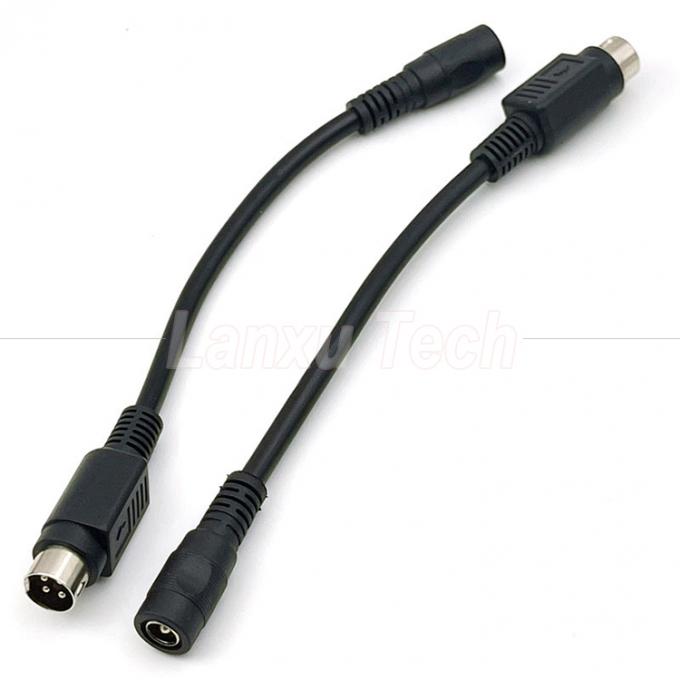 4 Πιν Mini DIN σε DC Jack 5.5x2.1mm Καλώδιο επέκτασης ρεύματος για κάμερα DVD TV PC εκτυπωτής γραμμικού κώδικα 4