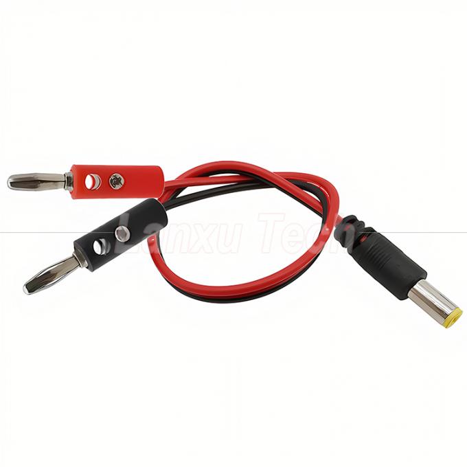12v DC 5.5mm X 2.1mm Άντρας βαρέλι Jack για 4mm μπανάνα Plugs Δοκιμή οδηγεί καλώδιο ρεύματος 2
