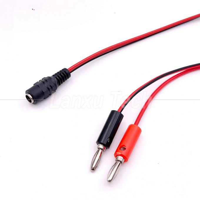 12v DC 5.5mm X 2.1mm Άντρας βαρέλι Jack για 4mm μπανάνα Plugs Δοκιμή οδηγεί καλώδιο ρεύματος 6