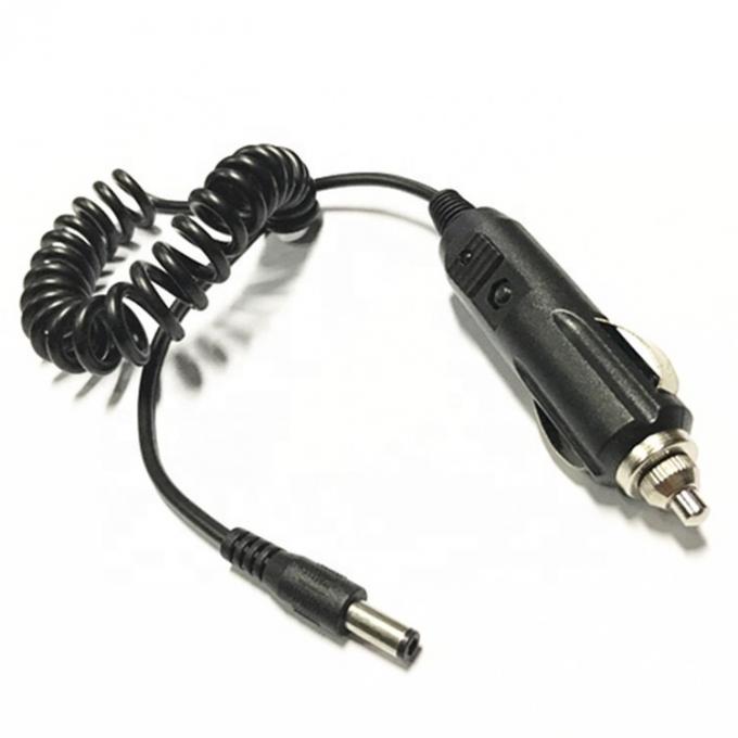 12V Spring Coiled Car DC Jack 5.5x2.1mm Καλώδιο επέκτασης αναπτήρα τσιγάρων 2