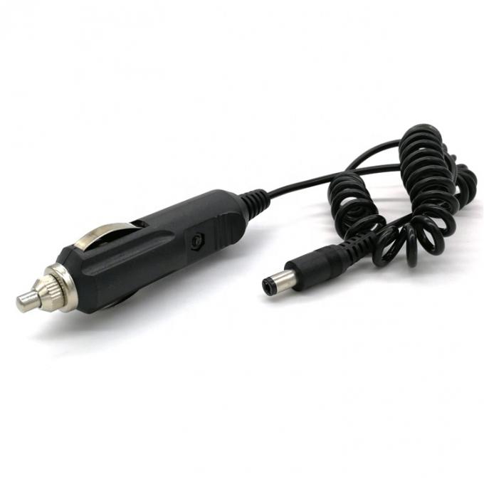 12V Spring Coiled Car DC Jack 5.5x2.1mm Καλώδιο επέκτασης αναπτήρα τσιγάρων 3