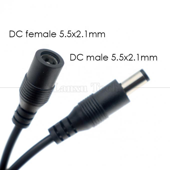 12V αρσενικό προς θηλυκό 5.5x2.1 βαρέλι Jack DC Power Led Dimmer Switch Cable για φως LED 3