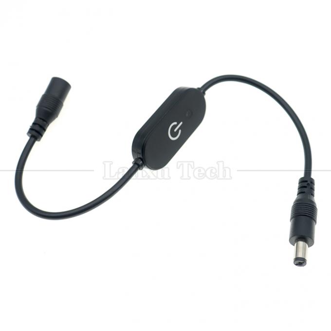 12V αρσενικό προς θηλυκό 5.5x2.1 βαρέλι Jack DC Power Led Dimmer Switch Cable για φως LED 0