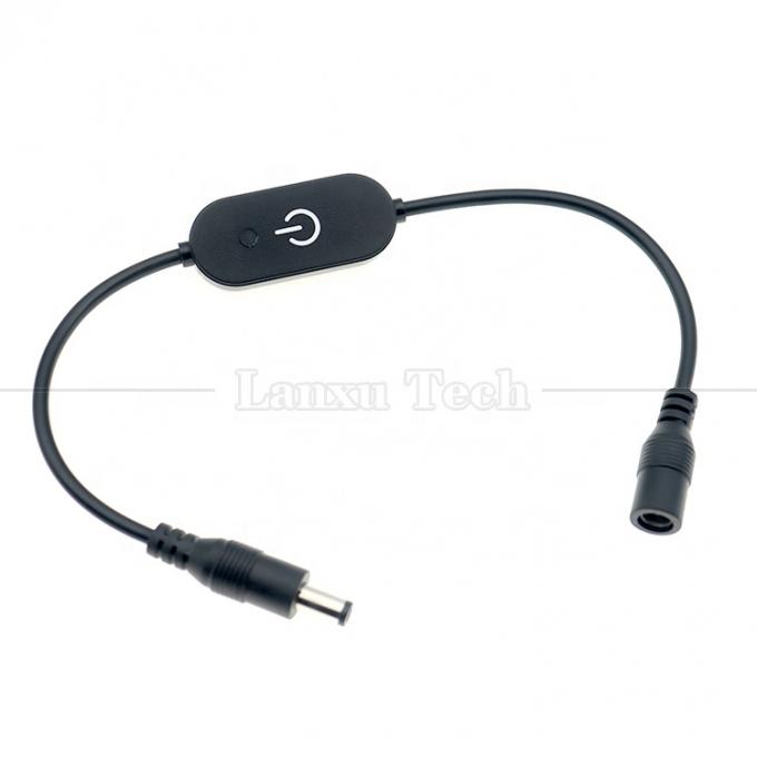 12V αρσενικό προς θηλυκό 5.5x2.1 βαρέλι Jack DC Power Led Dimmer Switch Cable για φως LED 4