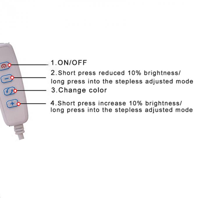 5V Power Dimming Switch Dimmer USB καλώδιο φορτιστή για Led Strip 5