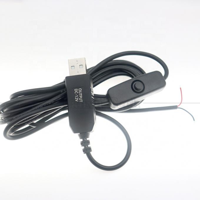 12V Led Strip Light Power on off Switch USB Connector to Open Wire Converter Καλώδιο φόρτισης 2