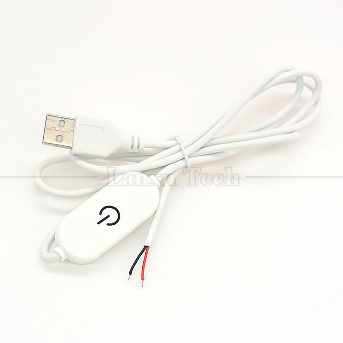 5V 1m on off Switch Controller USB για να ανοίξετε καλώδια End Cable Touch Dimmer για 3w 5w Led Strip Light Lamp 5