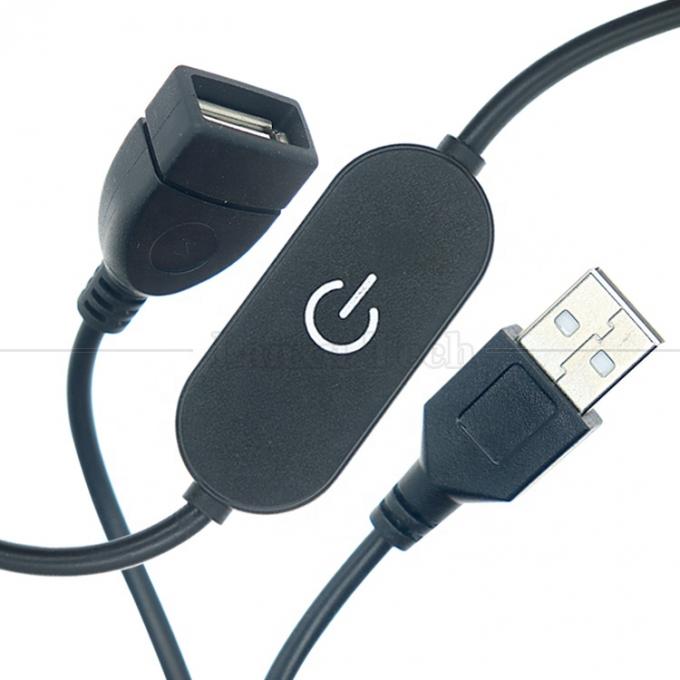 5v Touch Switch αρσενικό προς θηλυκό USB on off Cable Stepless Controller Dimmer για Led Strip Bar Lamp 2