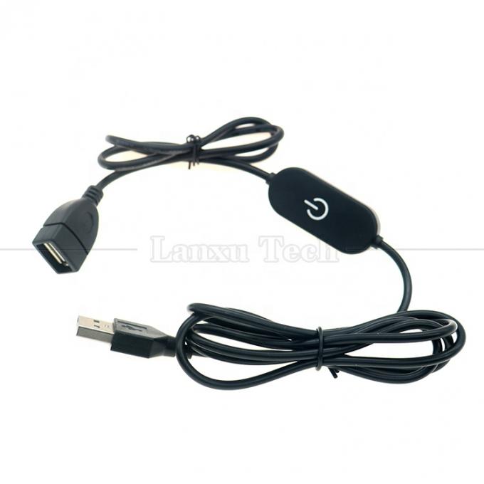 5v Touch Switch αρσενικό προς θηλυκό USB on off Cable Stepless Controller Dimmer για Led Strip Bar Lamp 5