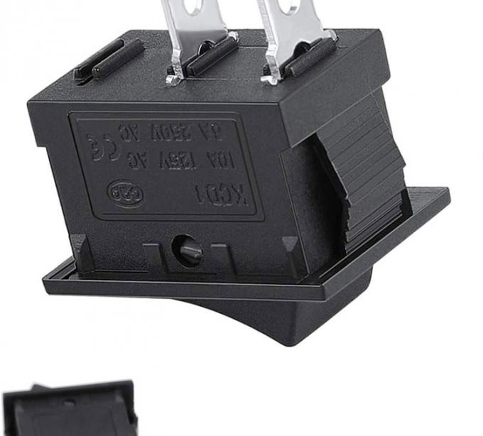 AC 6A/250V 10A/125V Μαύρη θέση 2 καρφίτσες Κλείσιμο σε ON OFF Ηλεκτρικός διακόπτης ροκέας σκάφους 3