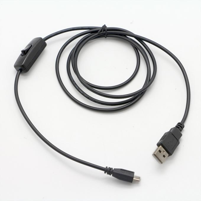 Υψηλής ποιότητας καλώδιο επέκτασης 1M ON OFF Micro B σε USB A με διακόπτη για λαμπτήρα LED 1