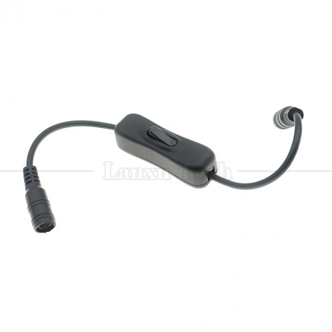 12V 24V αρσενικό προς θηλυκό 5.5x2.1mm DC Jack on off 304 καλώδιο διακόπτη για λαμπτήρα LED 6