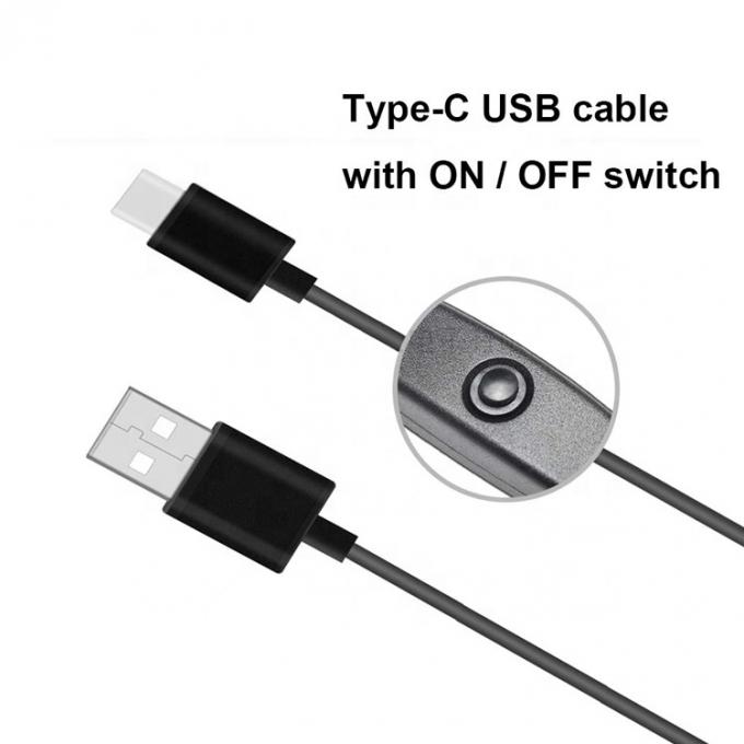 1m 5V 3A καλώδιο USB τύπου C με διακόπτη ON OFF για Raspberry Pi 1