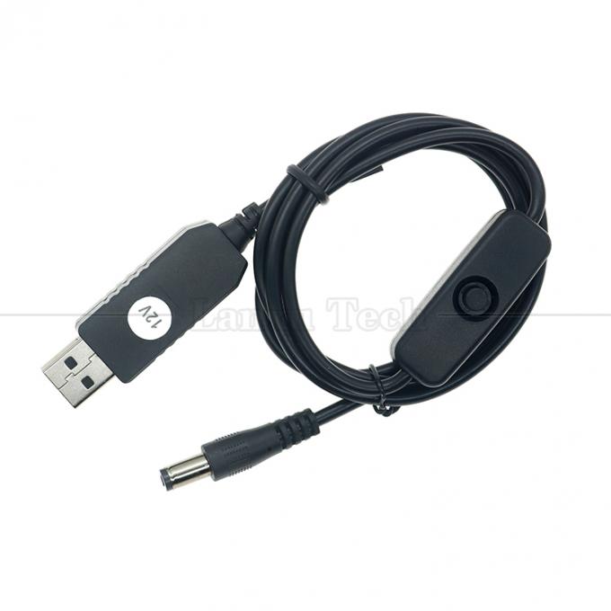 USB σε 9V 12V DC 5.5x2.1mm Jack φορτιστή ηλεκτρικής ενέργειας ON OFF καλώδιο διακόπτη για δρομολογητή ανεμιστήρα LED ομιλητής 3