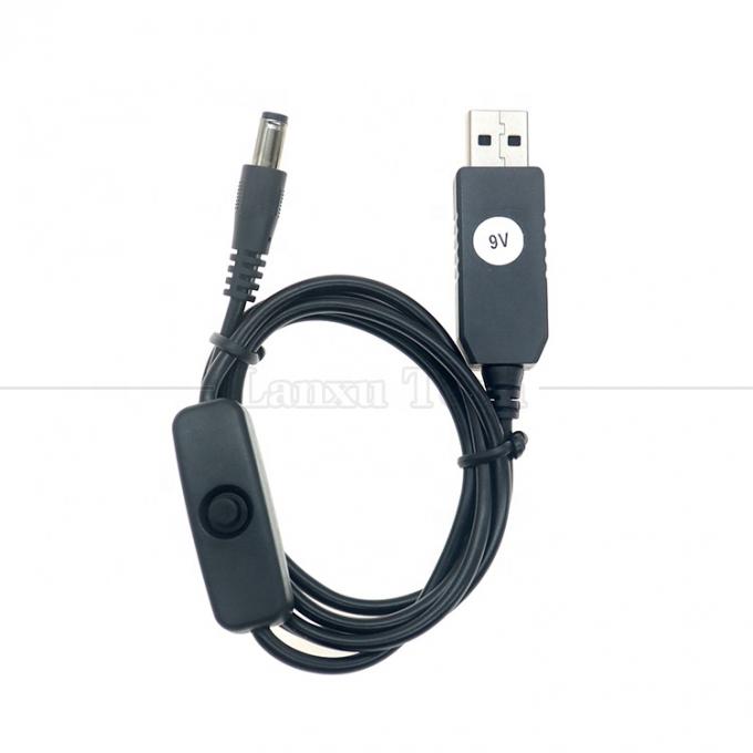 USB σε 9V 12V DC 5.5x2.1mm Jack φορτιστή ηλεκτρικής ενέργειας ON OFF καλώδιο διακόπτη για δρομολογητή ανεμιστήρα LED ομιλητής 5