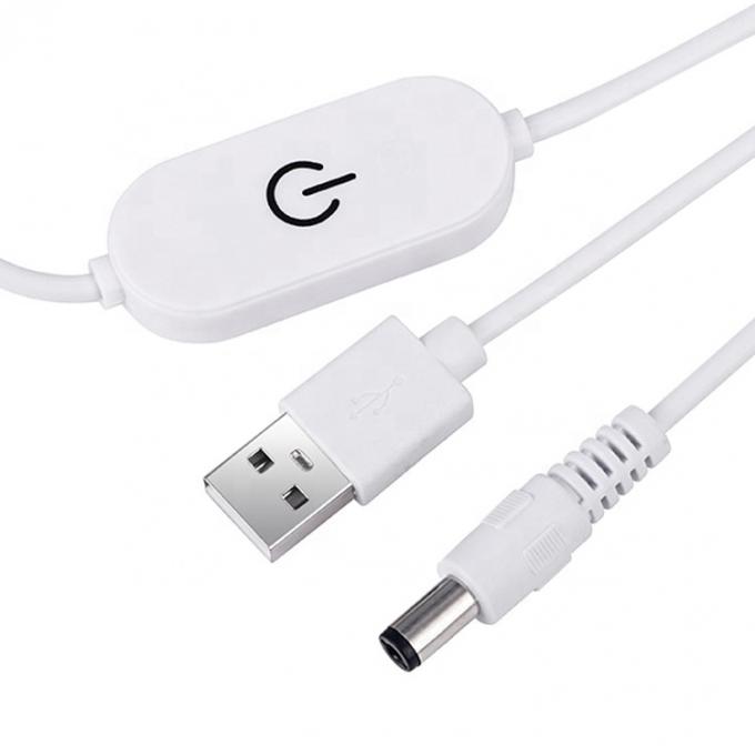 5V 2A USB TO dc 5.5*2.1mm ρυθμιζόμενος διακόπτης με τηλεχειριζόμενο καλώδιο LED 3