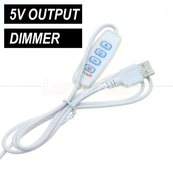 5V έξοδος Stepless Dimming ON OFF Switch USB καλώδιο σκούρωσης για λαμπτήρα LED 2