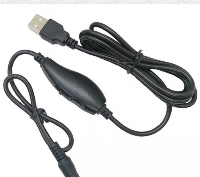 5V USB σε DC 5.5x2.1mm 12V Έκδοση Διαφάνεια Ελέγχου Ρυθμίσιμο Dimmer on off Καλώδιο διακόπτη για λάμπα λάμπας LED 1