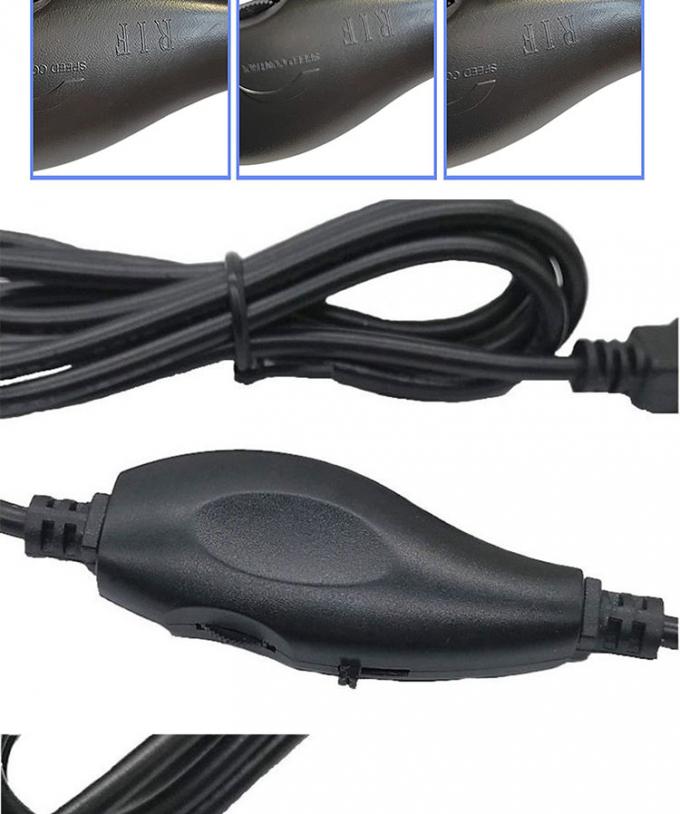 5V USB σε DC 5.5x2.1mm 12V Έκδοση Διαφάνεια Ελέγχου Ρυθμίσιμο Dimmer on off Καλώδιο διακόπτη για λάμπα λάμπας LED 4