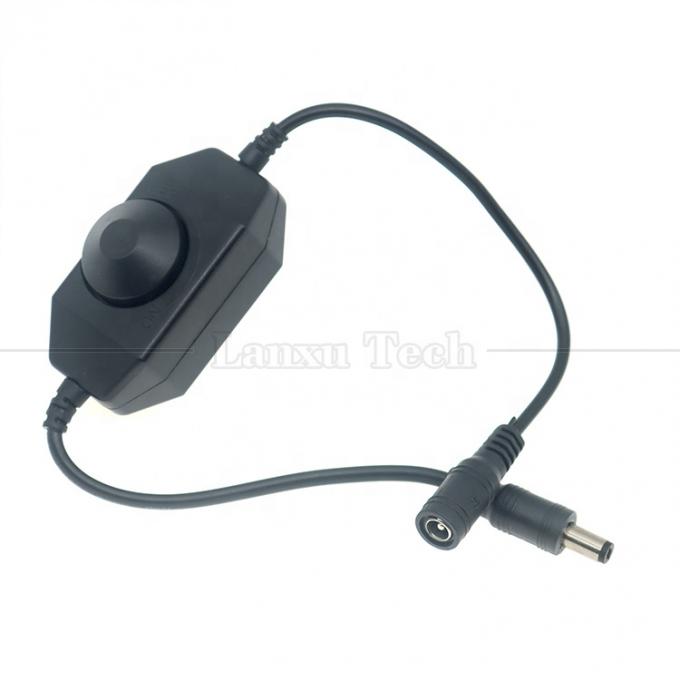 Πιστοποιητικό CE 12V 24V αρσενικό προς θηλυκό DC Power ON OFF Switch Controller LED Dimmer για λαμπτήρα 2
