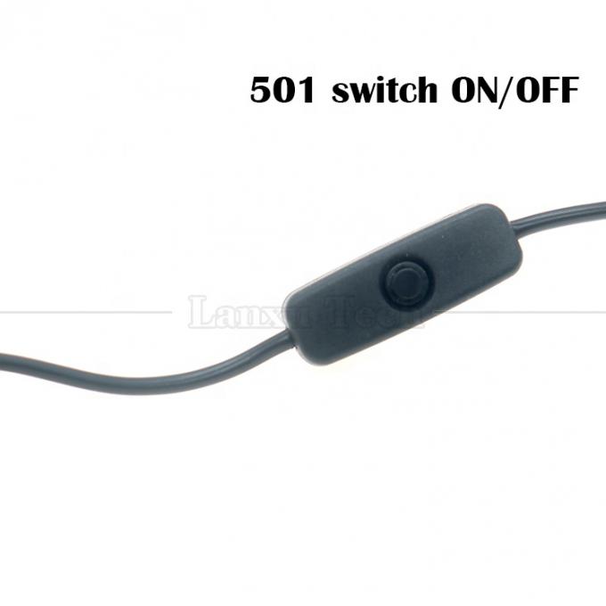5V USB A αρσενικό προς τύπο C USB Switch Power ON OFF καλώδιο για Raspberry Pi LED Strip 3