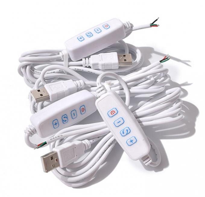 5V LED USB ON OFF Switch Cable Dimmer για λαμπτήρα 3