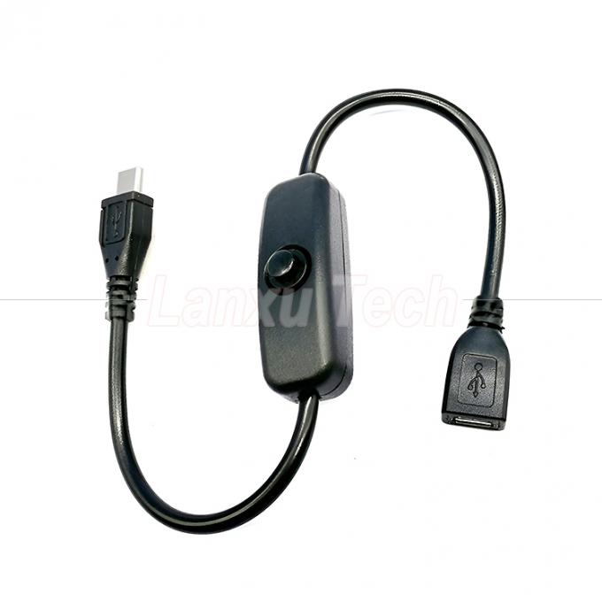 USB Micro B Άντρας προς θηλυκή επέκταση επάνω εκτός πάταγμα 501 καλώδιο διακόπτη 0