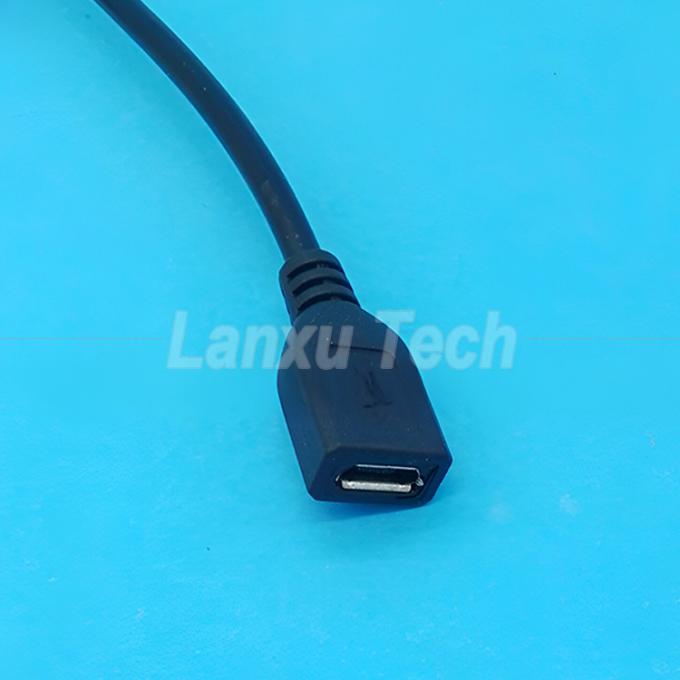 USB Micro B Άντρας προς θηλυκή επέκταση επάνω εκτός πάταγμα 501 καλώδιο διακόπτη 5