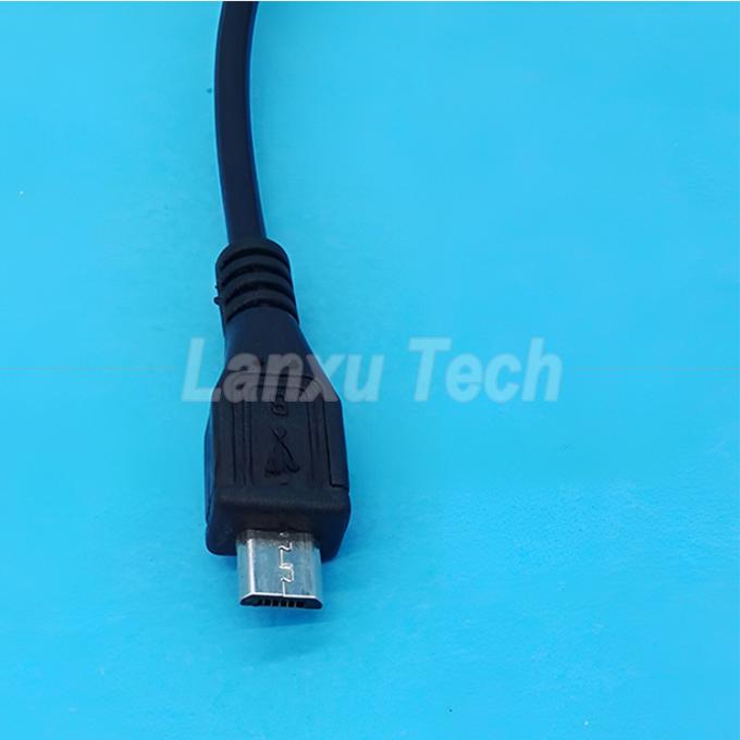 USB Micro B Άντρας προς θηλυκή επέκταση επάνω εκτός πάταγμα 501 καλώδιο διακόπτη 4
