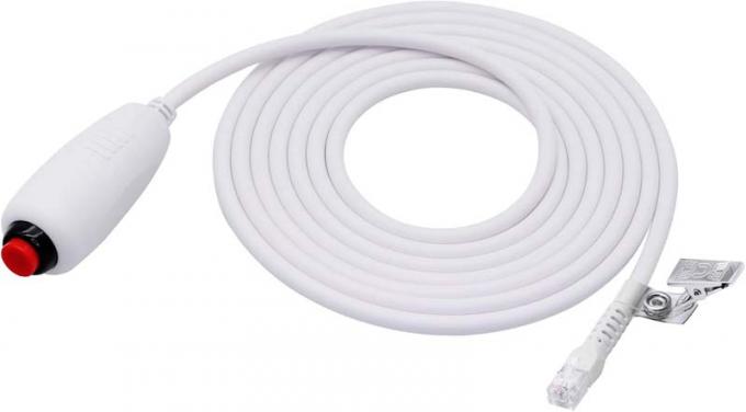 Προσαρμοσμένο RJ11 6Pin 4Core Single Button Hand Grip Καλώδιο κλήσης νοσοκόμας με κλιπ για το σταθμό νοσοκόμας Σταθμός κλήσης νοσοκόμας 5