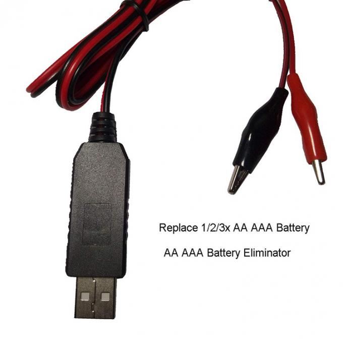 AAA AAA Battery Eliminator Repace Battery USB 5v έως 1.5v 3v 4.5v Step down Power Charger Cable για LED Light Ηλεκτρικό Παιχνίδι 2
