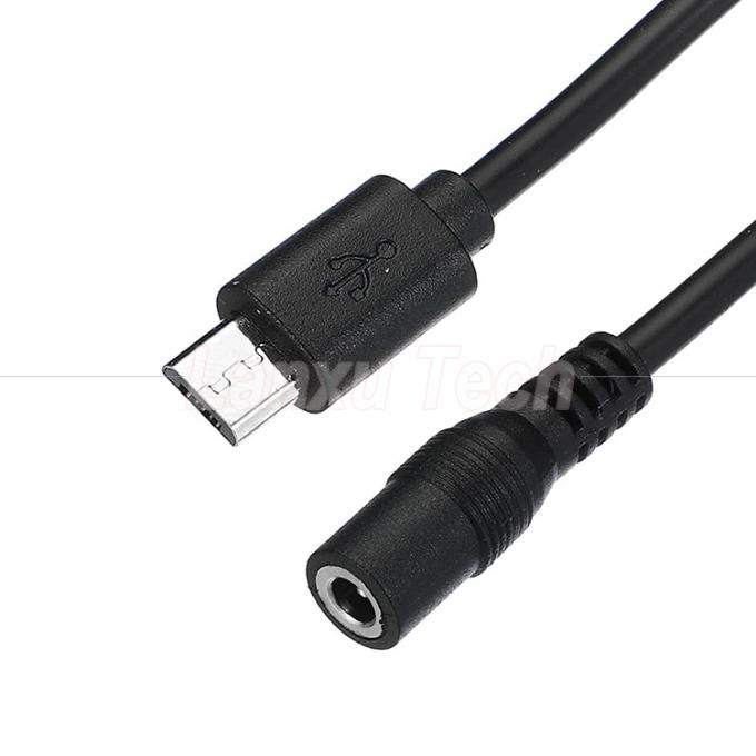 Micro USB αρσενικό σε DC 3,5x1,35mm θηλυκό καλώδιο επέκτασης ισχύος Jack για ανεμιστήρες LED Strips 2