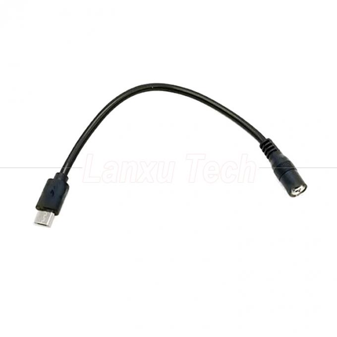 Micro USB αρσενικό σε DC 3,5x1,35mm θηλυκό καλώδιο επέκτασης ισχύος Jack για ανεμιστήρες LED Strips 5