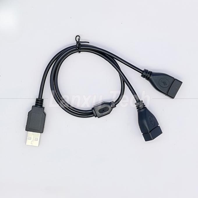 USB 2.0 Άντρας σε 2 Δύο USB Γυναίκα Jack Y Splitter Hub Δυναμικό καλώδιο επέκτασης προσαρμογέα καλώδιο 2