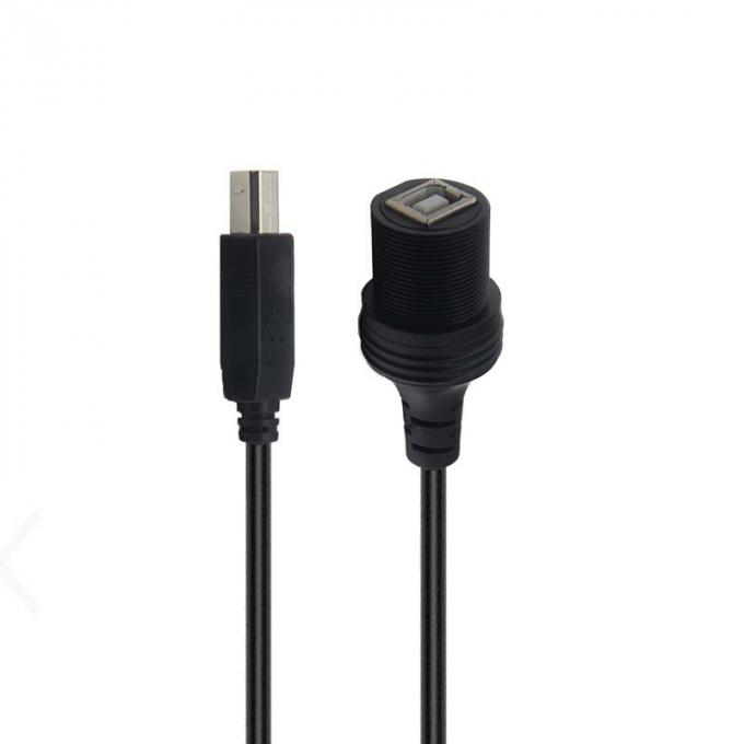 USB B 2.0/3.0 Άντρας προς θηλυκό Ανερόστεγο καλώδιο επέκτασης με πίνακα επιφάνειας επιφάνειας για εκτυπωτή αυτοκινήτου φορτηγού πλοίου μηχανοκίνητου υπολογιστή 1