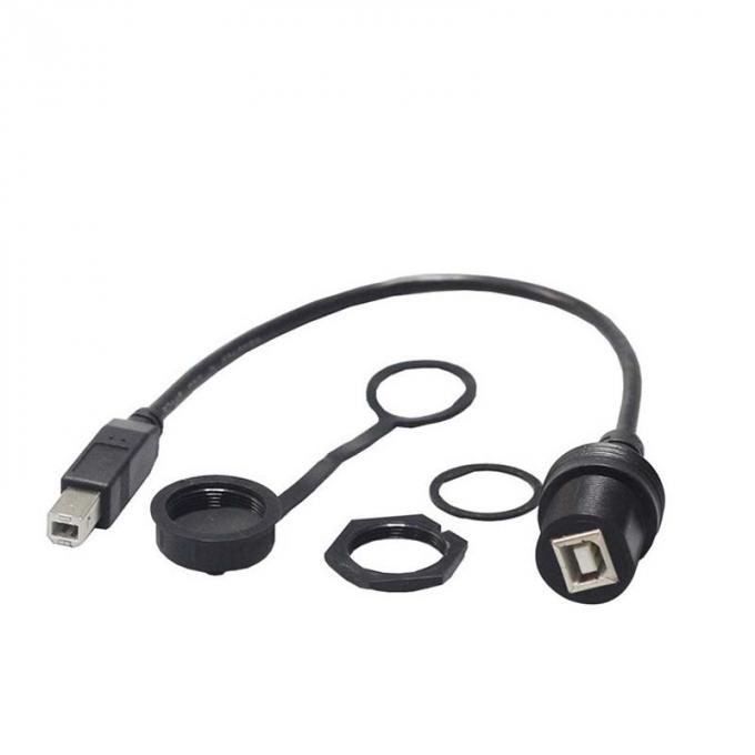 USB B 2.0/3.0 Άντρας προς θηλυκό Ανερόστεγο καλώδιο επέκτασης με πίνακα επιφάνειας επιφάνειας για εκτυπωτή αυτοκινήτου φορτηγού πλοίου μηχανοκίνητου υπολογιστή 2
