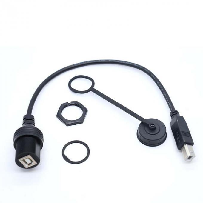 USB B 2.0/3.0 Άντρας προς θηλυκό Ανερόστεγο καλώδιο επέκτασης με πίνακα επιφάνειας επιφάνειας για εκτυπωτή αυτοκινήτου φορτηγού πλοίου μηχανοκίνητου υπολογιστή 3
