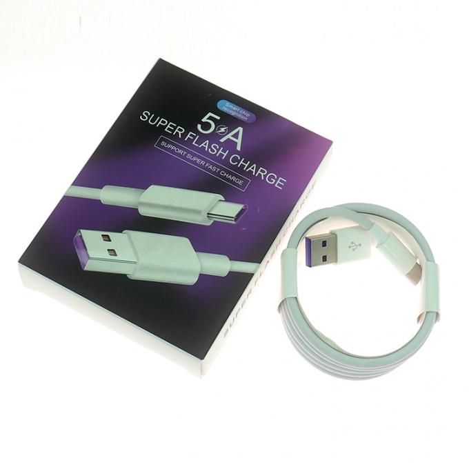 Υψηλής ποιότητας 1M 2M 5A ταχεία φόρτιση USB με καλώδιο φόρτισης δεδομένων τύπου C για Huawei Android Phone 0