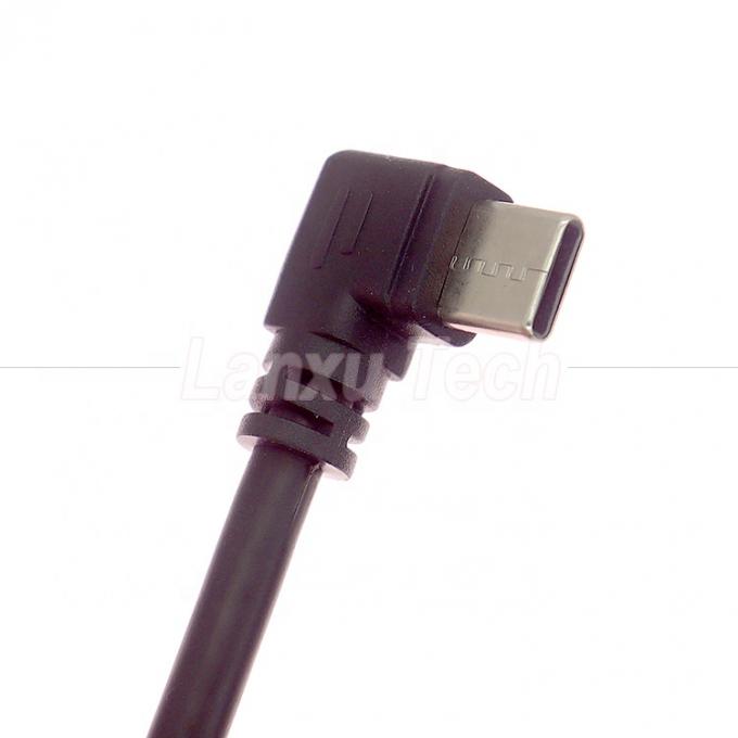 90 μοίρες δεξιά γωνία ταχεία φόρτιση 2A USB 2.0 σε τύπου C καλώδιο επέκτασης φορτιστή δεδομένων 2