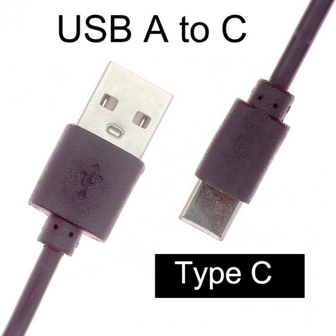 Σύντομη ταχεία φόρτιση μόνο 1A 2A USB σε τύπου C καλώδιο φορτιστή για ανεμιστήρα Power Bank 3