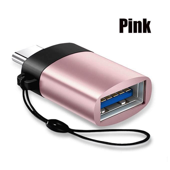 Φορητό Mini Lanyard Metal Shell OTG τύπου C 3.1 Ανδρός σε USB 3.0 Γυναικός προσαρμογός 8