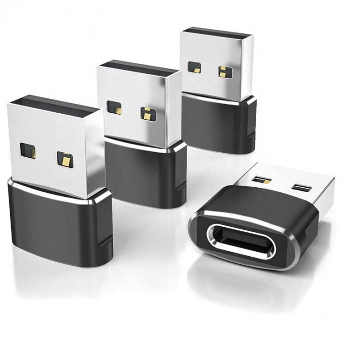 Πολυχρωματικό μεταλλικό κέλυφος USB τύπου C γυναικείο σε ανδρικό προσαρμογέα USB 0