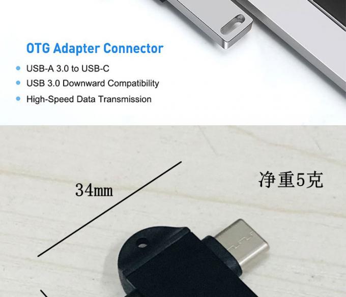 2 σε 1 USB3.0 σε Micro B Type C USB μετατροπέας OTG Adapter για Android Phone U Disk Mouse 4