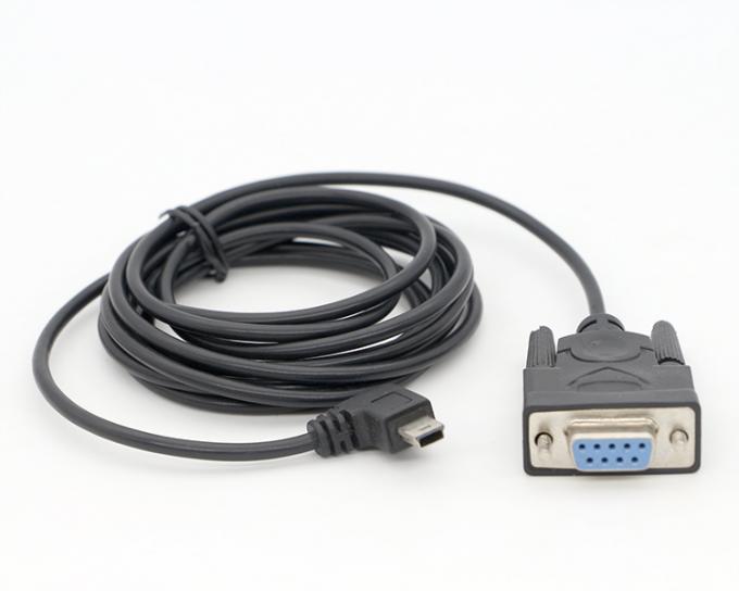 ΕΠΙΧΡΗΜΑΤΙΚΟ 90 μοίρες δεξιά γωνία Μίνι B USB σε θηλυκό DB9 RS232 σειριακό καλώδιο 6