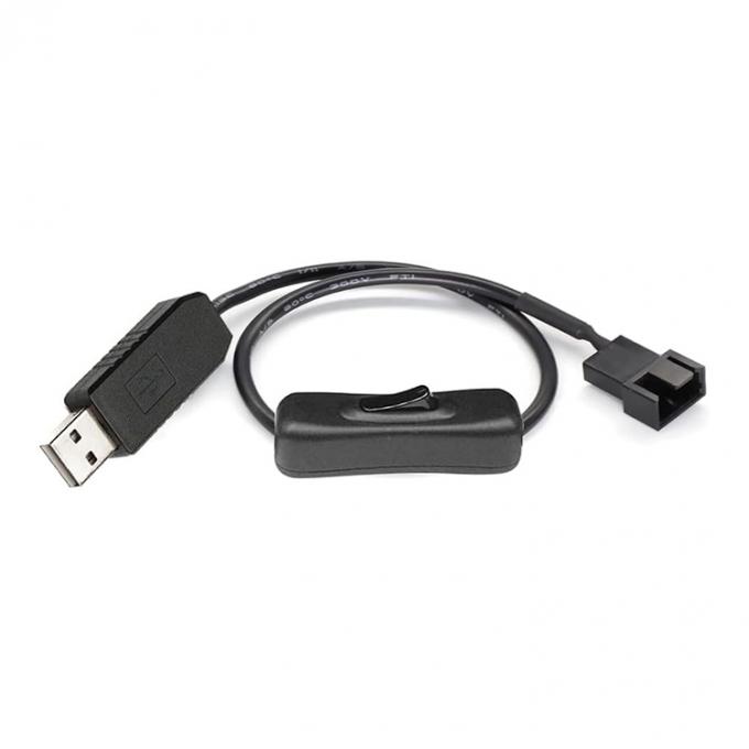 12V Step UP Boost USB σε 3pin 4pin PWM PC ανεμιστήρας ON OFF καλώδιο προσαρμογέα ρεύματος 0
