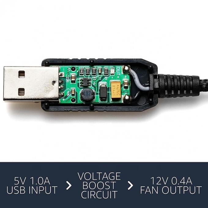 12V Step UP Boost USB σε 3pin 4pin PWM PC ανεμιστήρας ON OFF καλώδιο προσαρμογέα ρεύματος 1