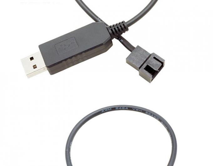 USB 5V έως 12V τάση Step Up 3 Pin και 4 Pin PC Fan Power Adapter καλώδιο 4